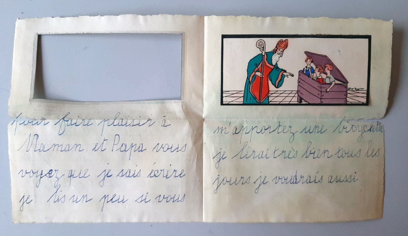 O scrisoare adresată lui Moș Crăciun, descoperită după 90 de ani de arheologii din Alsacia