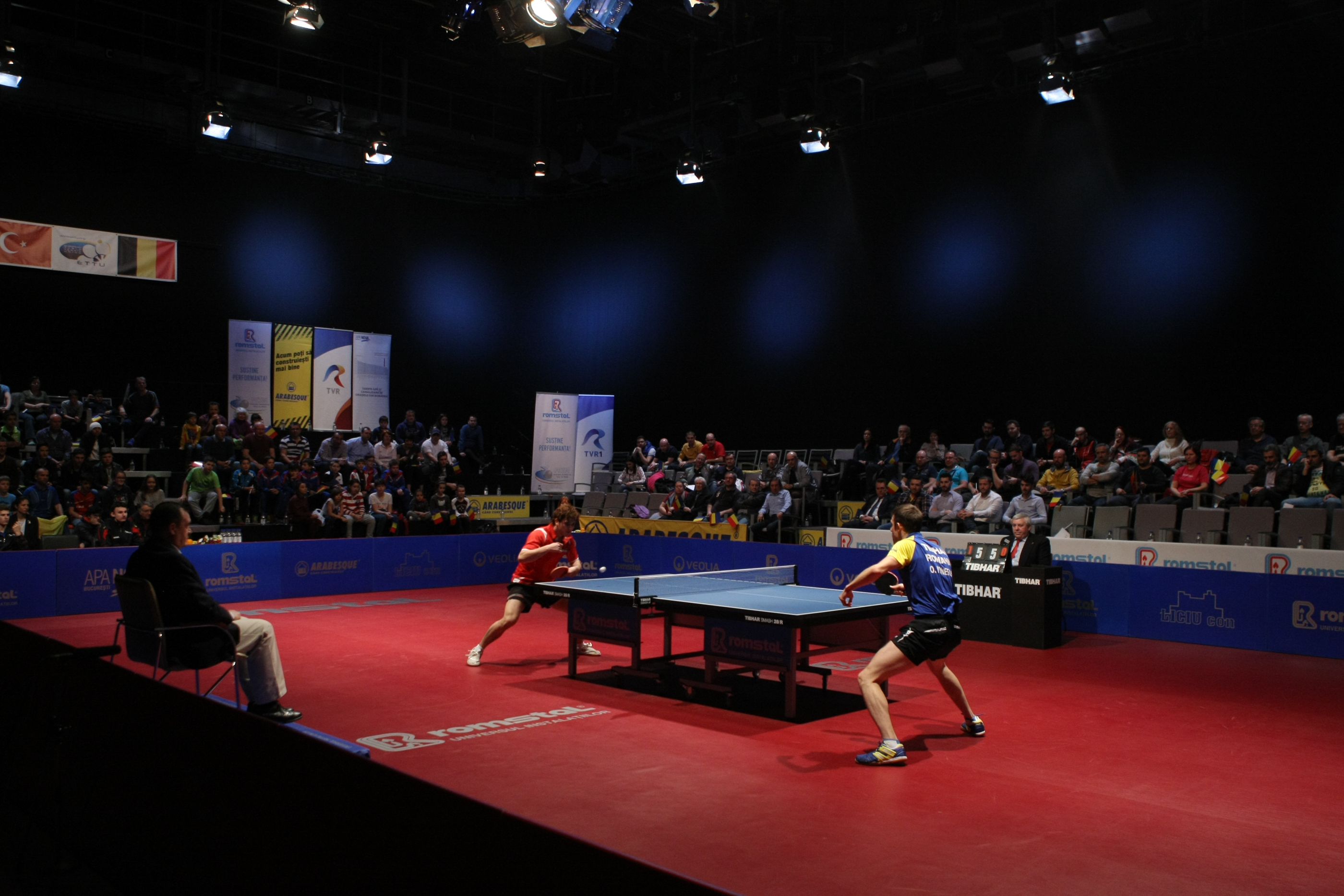 Echipa masculină de tenis de masă a României a încheiat neînvinsă grupa preliminară pentru Campionatul European 2017 | GALERIE FOTO
