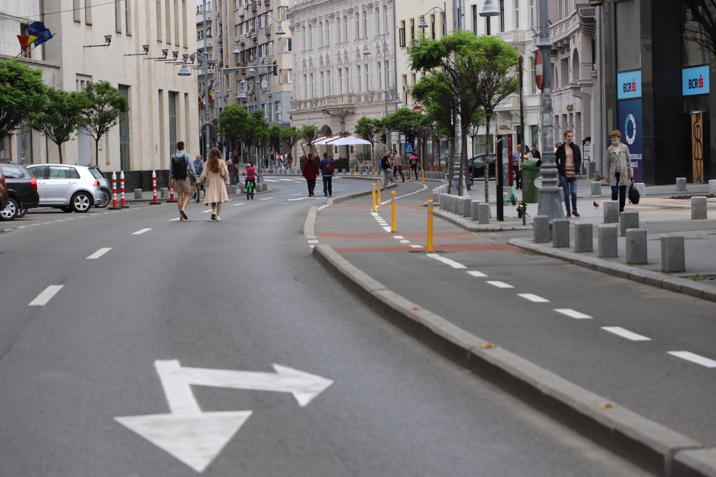 HARTĂ | Străzile din centrul Bucureștiului au devenit pietonale pe timpul weekendului