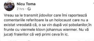 Antisemitism feroce, rămas nesancționat. Autoritățile române n-au reușit să-l identifice pe autorul unor postări prin care evreii sunt numiți „cancerul lumii”