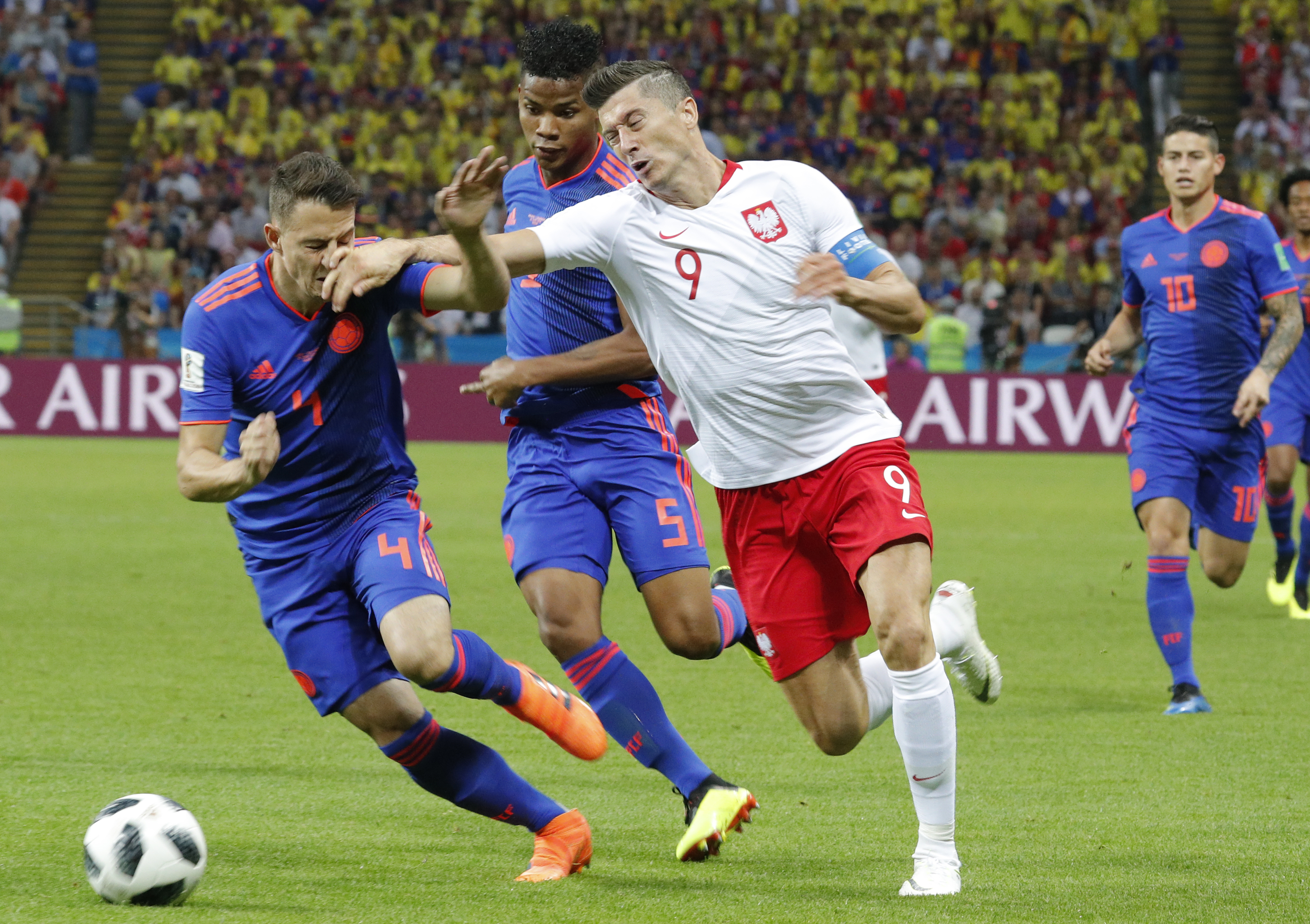 Polonia - Columbia 0-3, în grupa H de la Campionatul Mondial de fotbal Rusia 2018. LEȘIInații, eliminați | FOTO&VIDEO