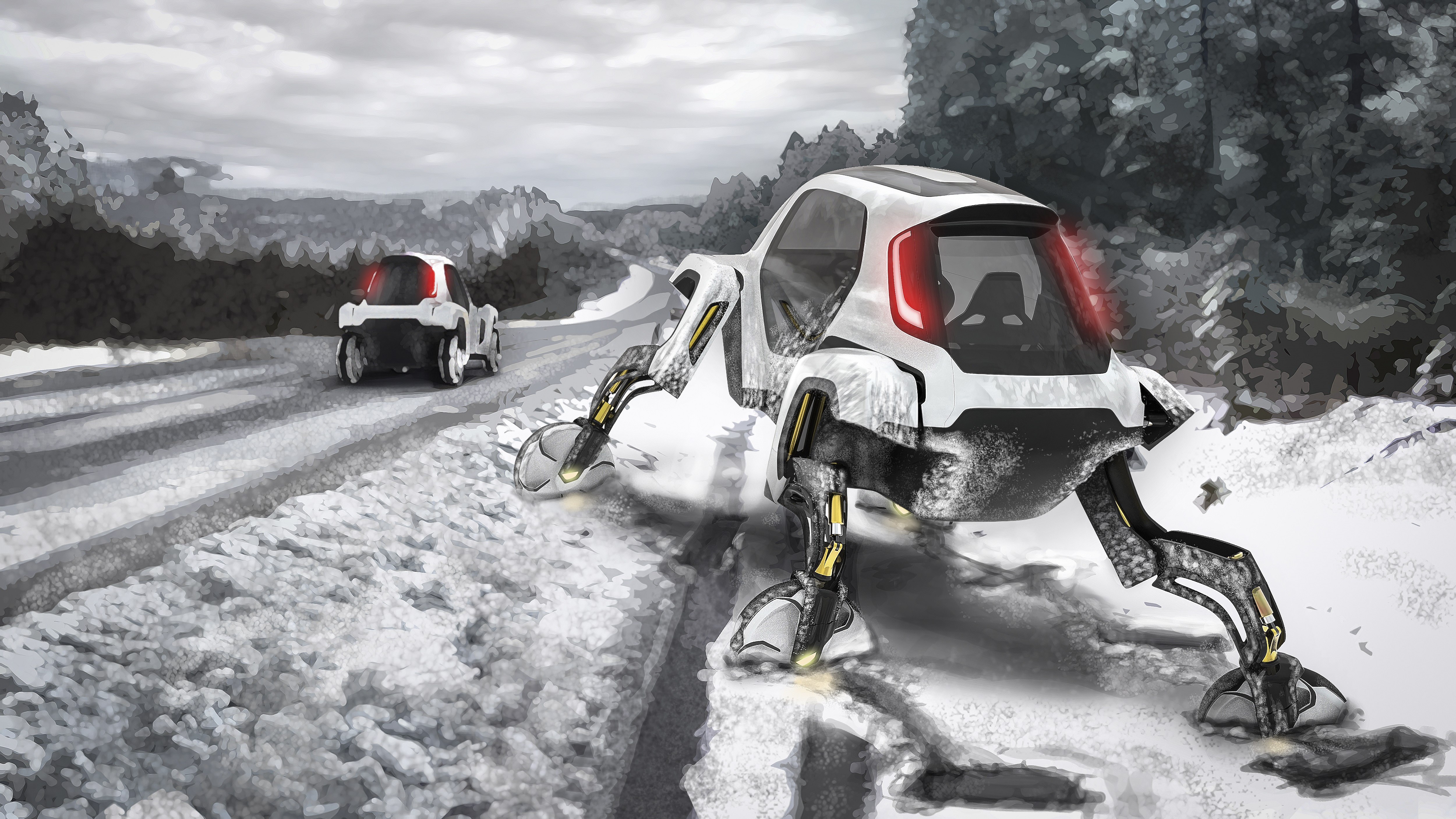 Hyundai a prezentat mașina cu picioare robotizate. Poate să pășească și să circule pe orice tip de teren. Cum arată conceptul SF / FOTO&VIDEO