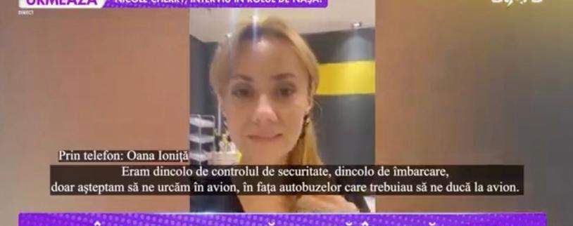 Ce a pățit Oana Ioniță pe aeroportul din Lisabona. „Părea oarecum un avion fantomă. Nu am avut acces la toaletă, la mâncare, la nimic”