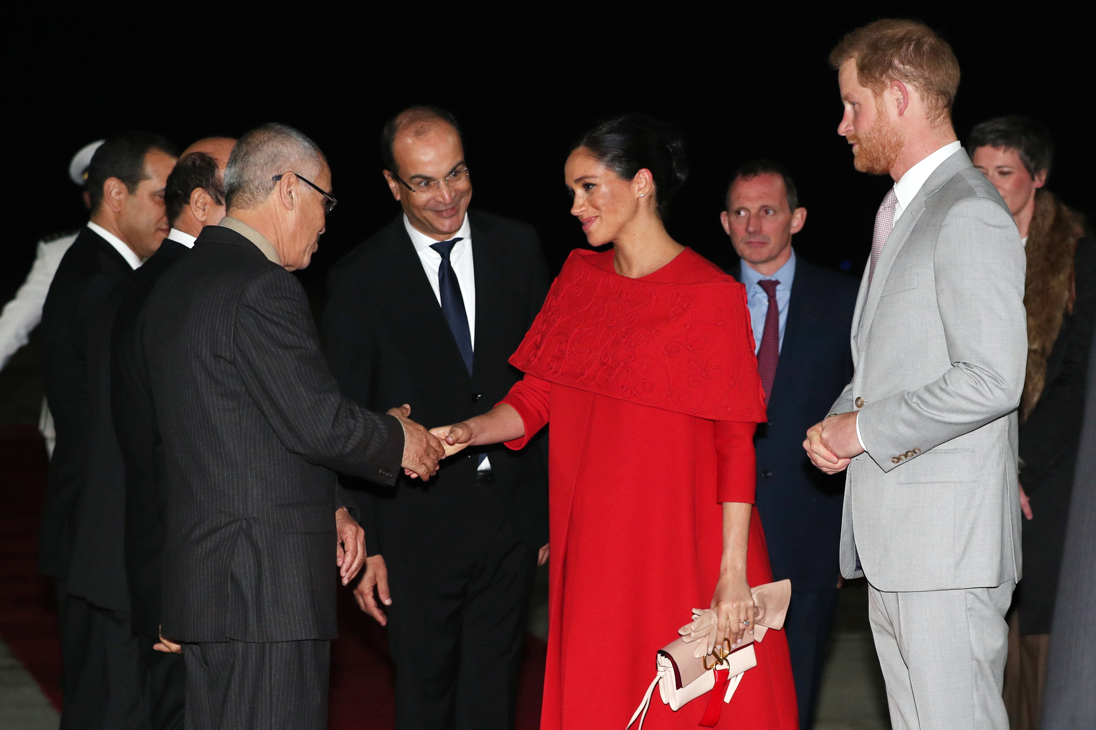 FOTO | Meghan Markle, la ultima vizită oficială din străinătate, înainte să nască. Ducii de Sussex sunt în Maroc