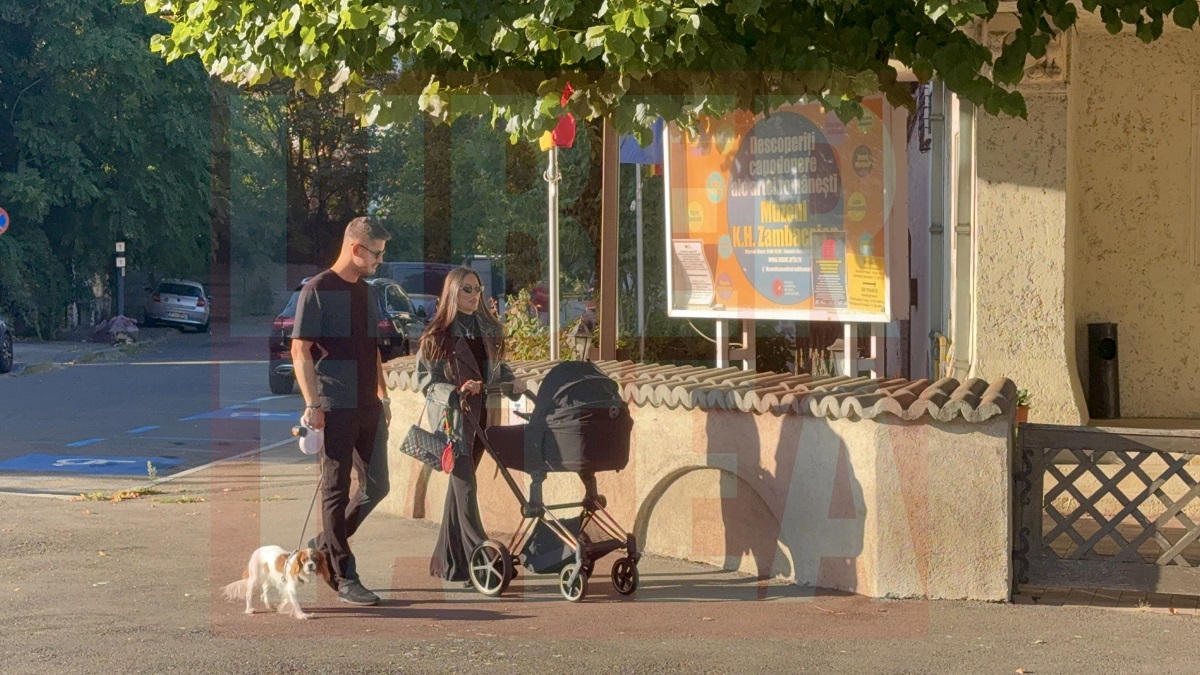 Primele imagini cu Corina și Mihnea Năstase în rolul de părinți. Cum au apărut cu bebelușul lor, al treilea nepot al lui Adrian Năstase