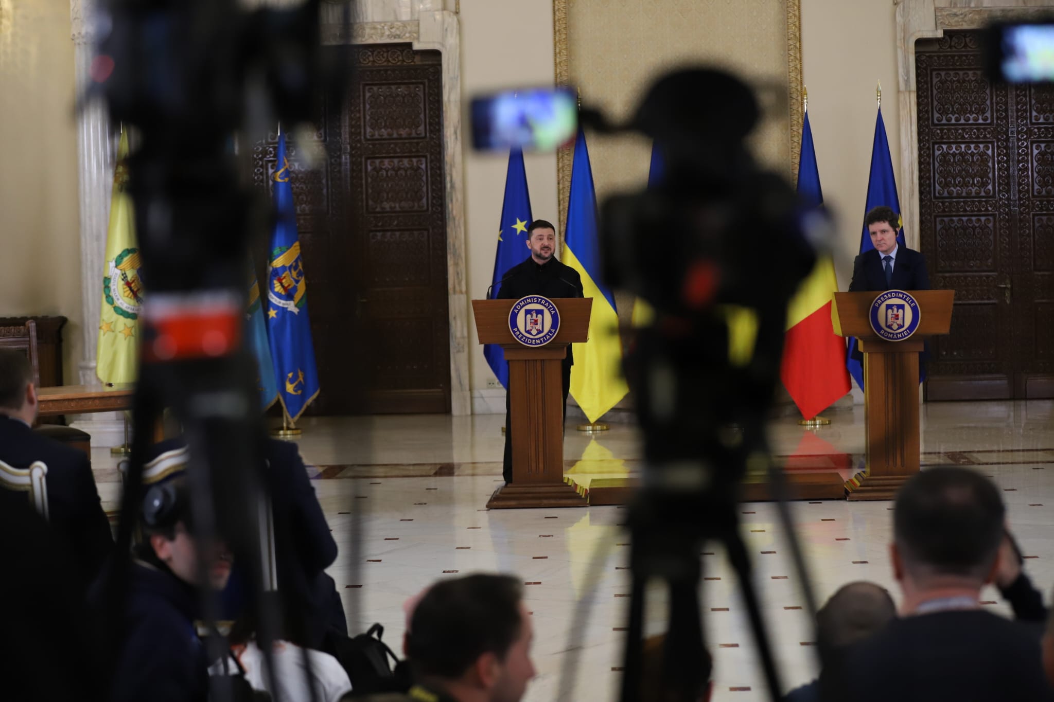 Nicușor Dan: „A existat o neîncredere istorică între România și Ucraina care s-a risipit” / Zelenski: „Nu contează doar să ai drone, mai trebuie făcut ceva” I VIDEO