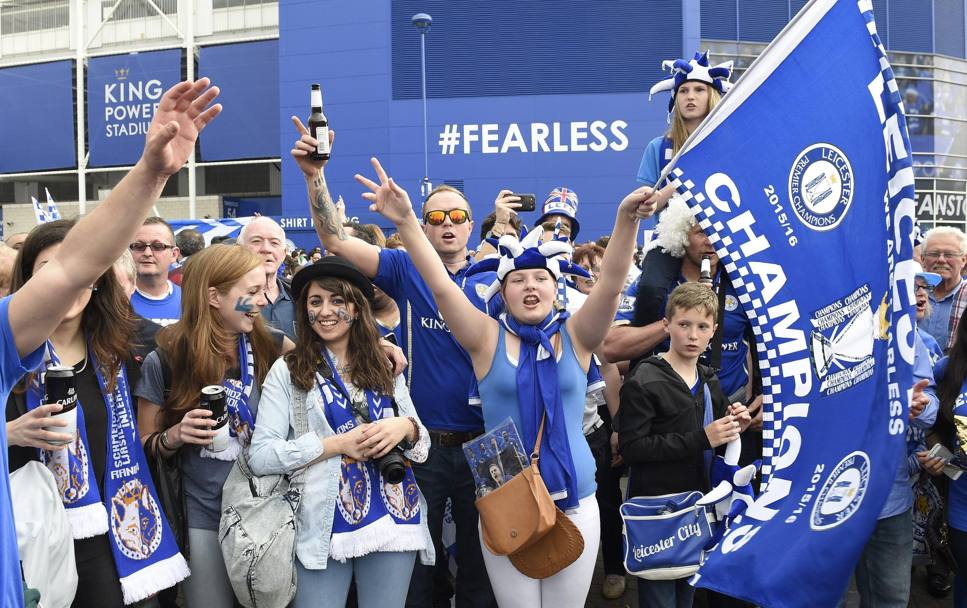 Ce party pe ”King Power Stadium”! Leicester a dat o petrecere pe cinste, la meciul cu Everton. Imagini de colecție / GALERIE FOTO & VIDEO