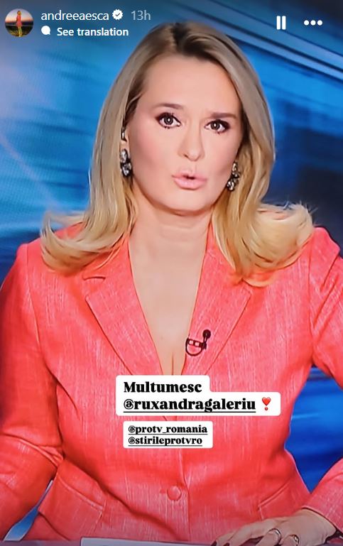 De ce lipsește Oana Andoni de la PRO TV. Andreea Esca îi ține locul la pupitrul știrilor și a apărut cu un nou look