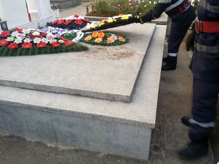 Un câine a fost îngropat de viu intenționat într-un cavou din cimitir. Explicația uluitoare a groparilor, care și-au recunoscut fapta