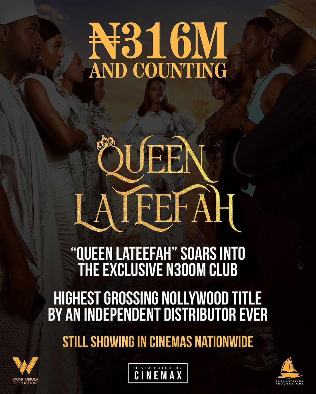 'Queen Lateefah' grosses enters Nollywood’s top box office rankings