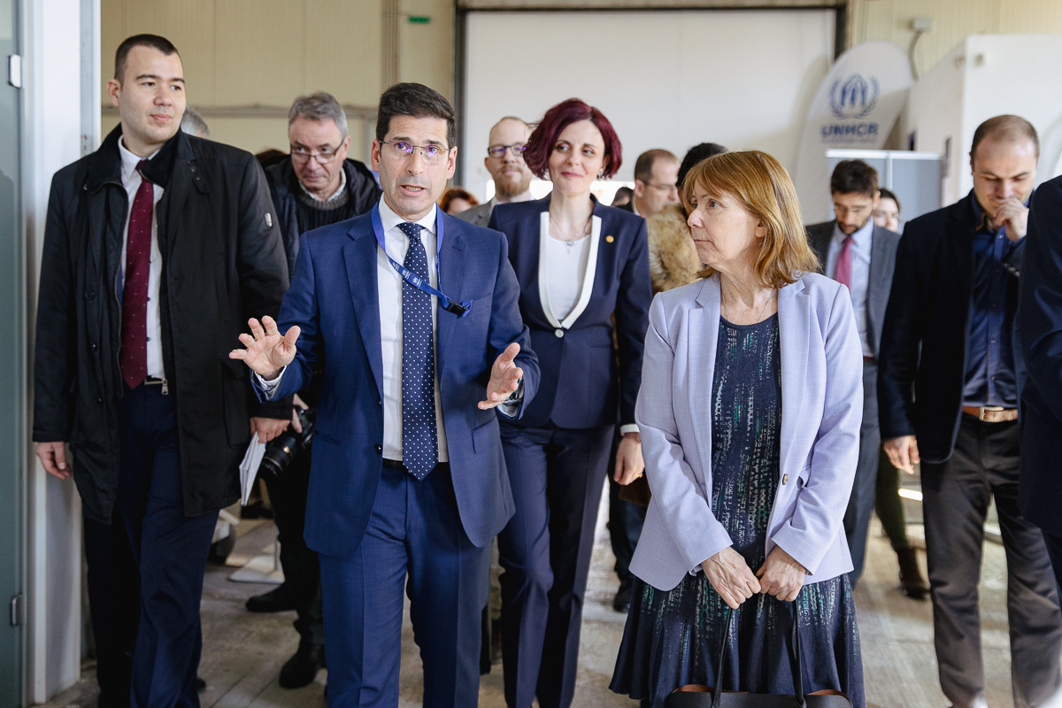 Kathleen Kavalec, ambasadoarea SUA în România, vizită la centrul Romexpo pentru refugiații ucraineni