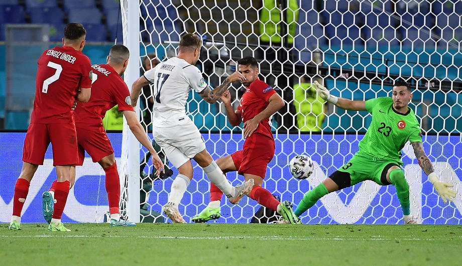 Fiesta la Roma după ce Italia s-a impus cu 3-0 în fața Turciei, în primul meci de la Euro 2020