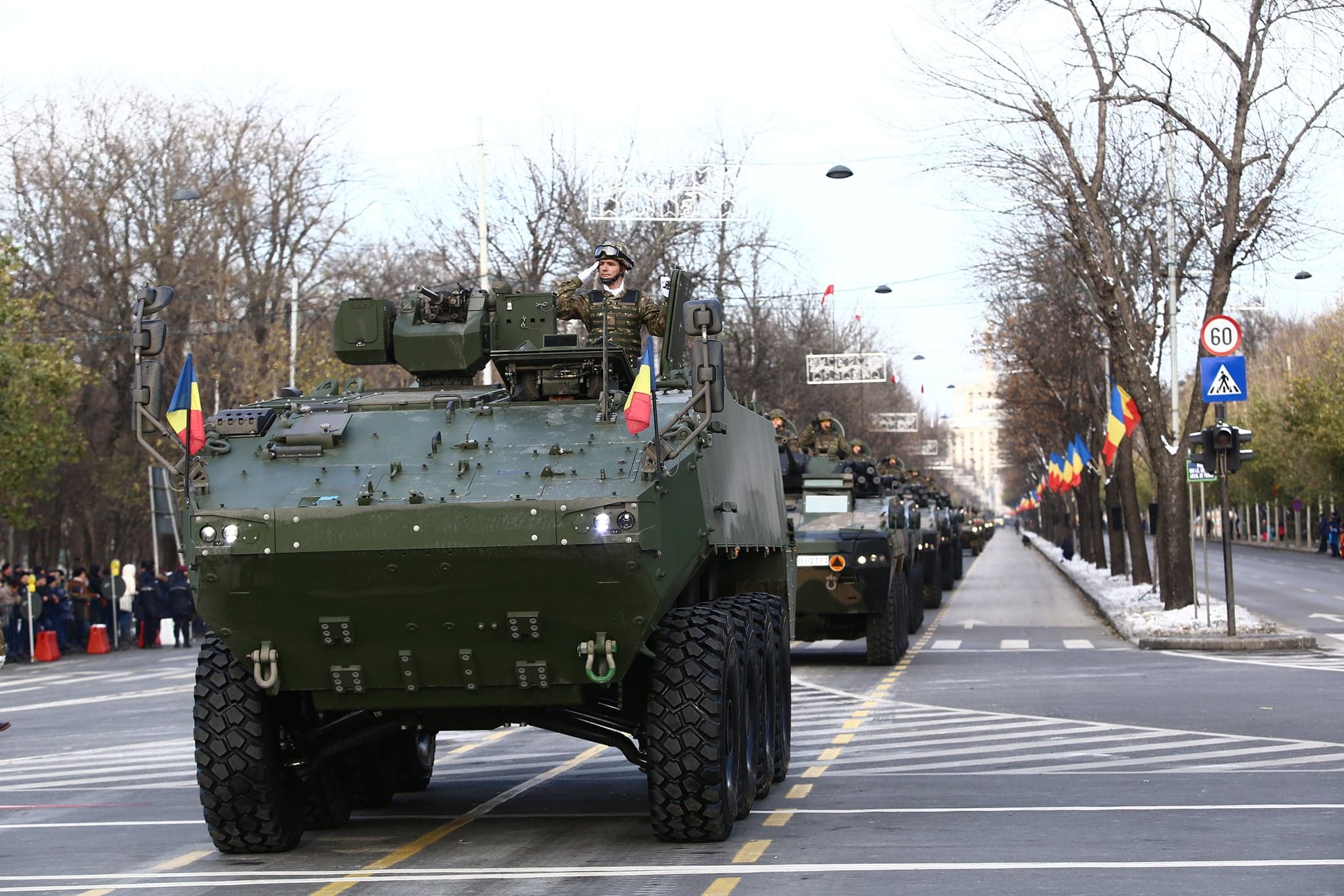 FOTO | Pregătiri la minus 6 grade Celsius pentru Parada Militară de 1 Decembrie