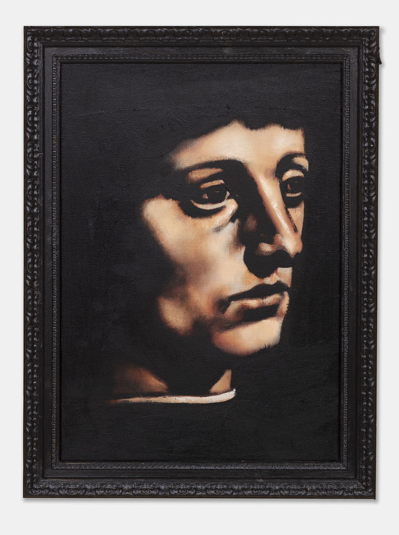 Bez tytułu (wg  Portretu muzyka  Leonarda da Vinci), 2023