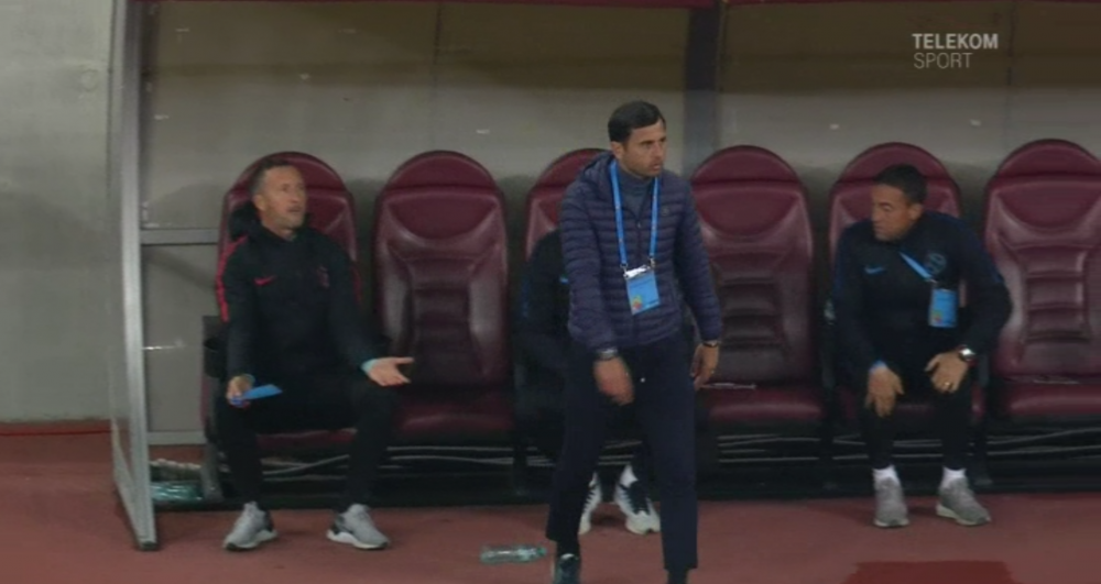 Tensiuni la FCSB. Nicolae Dică l-a scos din sărite pe Mihai Stoica în finalul meciului cu Astra. Ce a făcut antrenorul | GALERIE FOTO