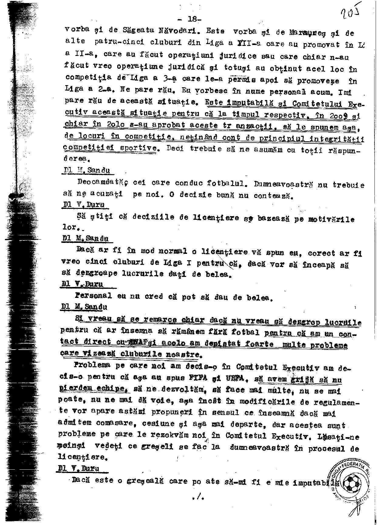 Stenogramă-bombă! Mircea Sandu l-a acuzat într-un CEx din 2011 pe un fost șef al arbitrilor că joacă la pariuri. Reacția celui vizat / EXCLUSIV