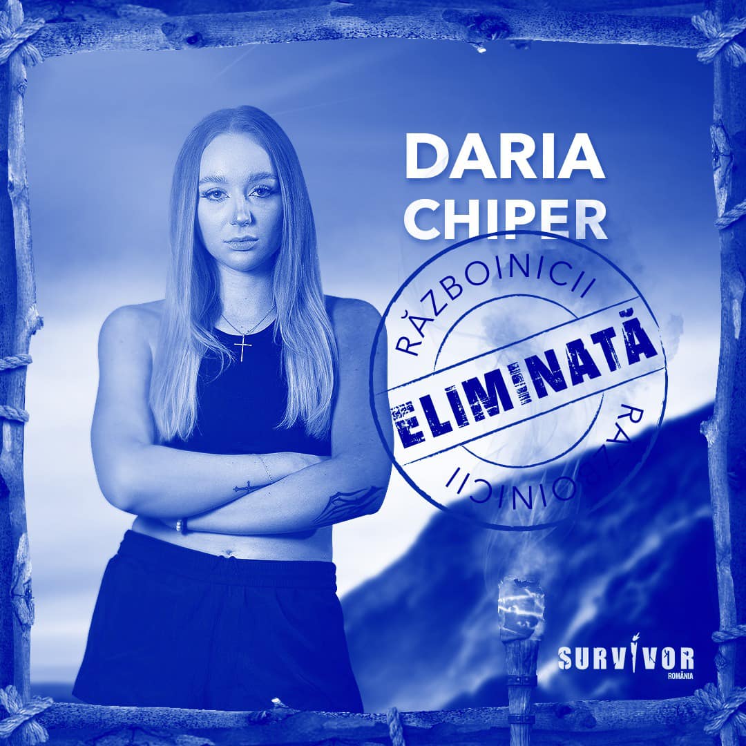 Daria Chiper, eliminată de la Survivor România 2023. Fanii reacționează dur, după plecarea Războinicei: „E o măsluire pe față”