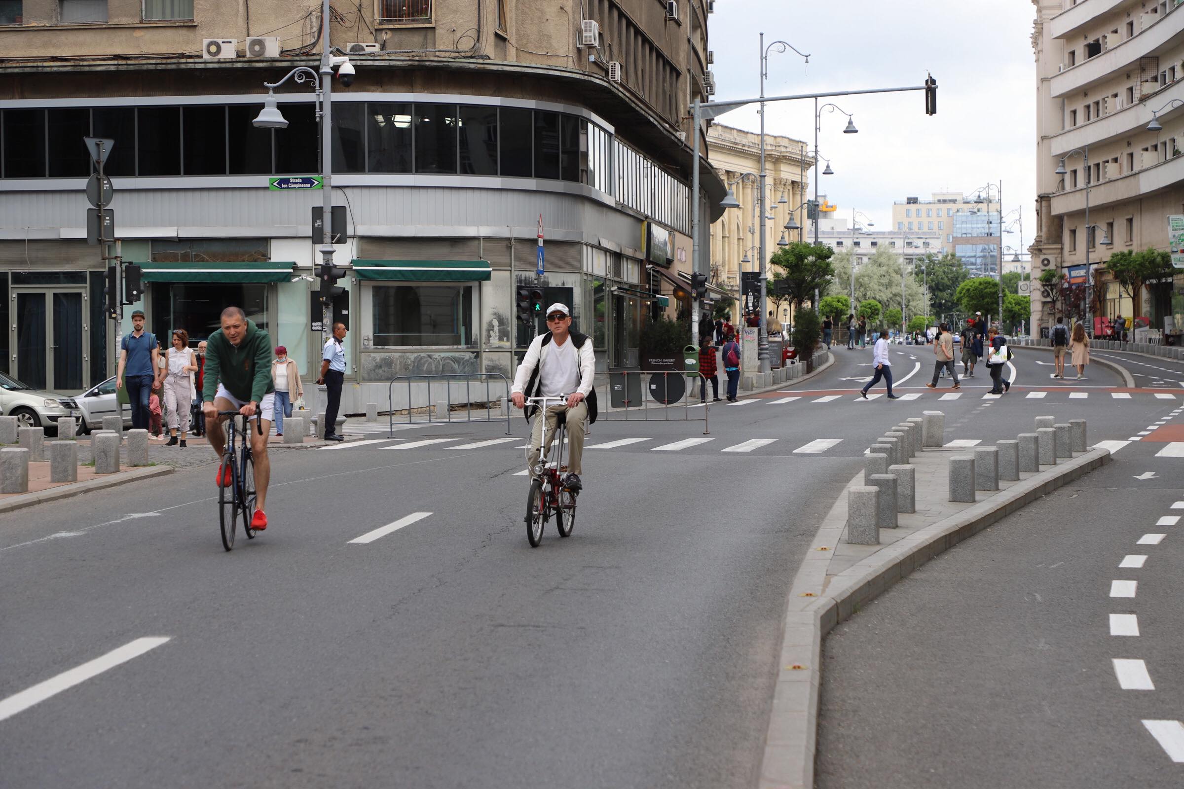HARTĂ | Străzile din centrul Bucureștiului au devenit pietonale pe timpul weekendului