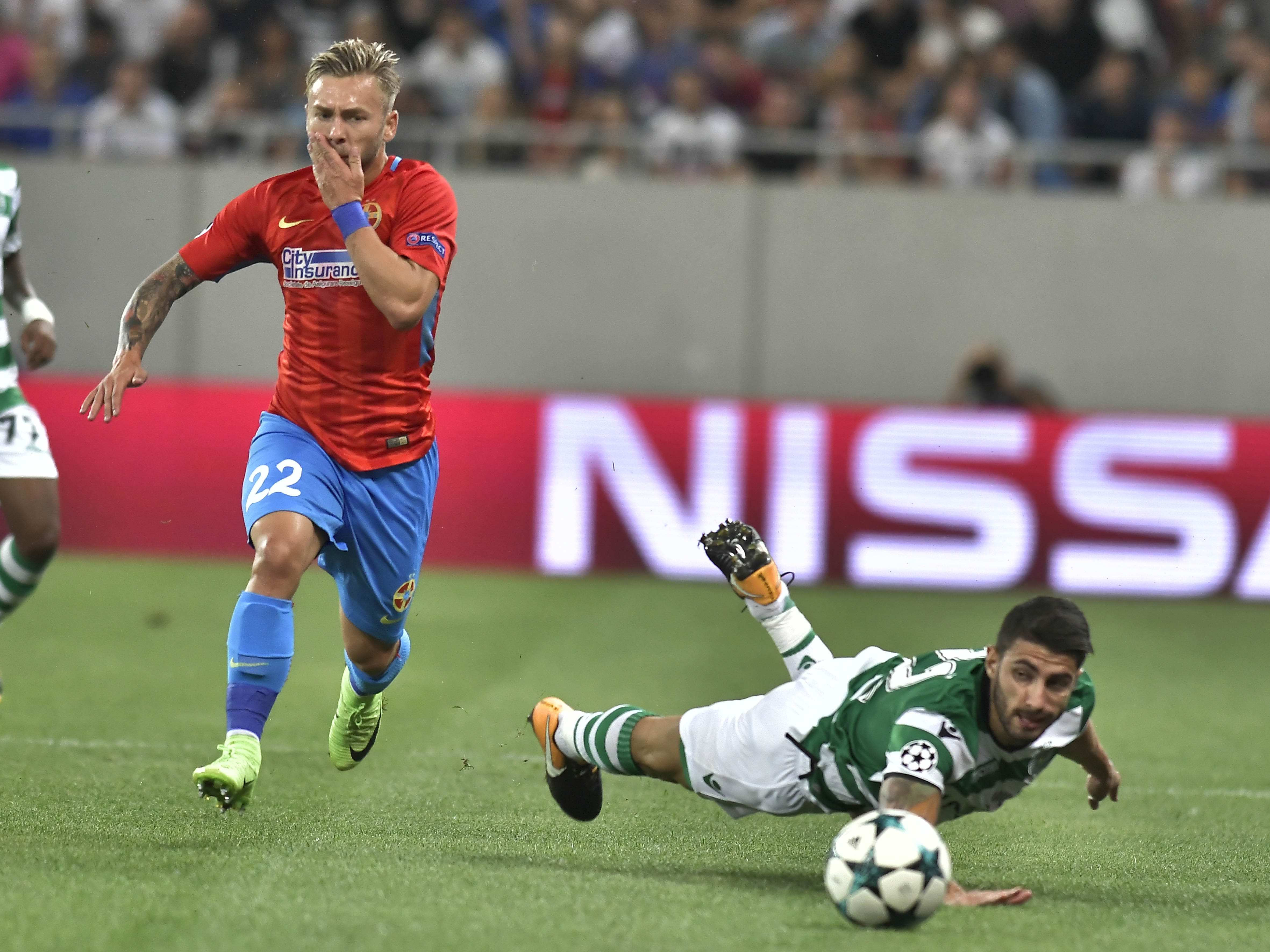 LIVE TEXT FCSB - Sporting 1-5 (play-off, în tur: 0-0). Am luat Battaglia! RușiDică în partea a doua. Rămânem cu Europa League | FOTO&VIDEO