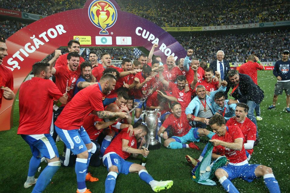 LIVEBLOG Finala Cupei României la fotbal, CSU Craiova - Hermannstadt 2-0. Goluri pentru Gustavo și Mitriță. Primul trofeu pentru noua echipă a Craiovei | GALERIE FOTO
