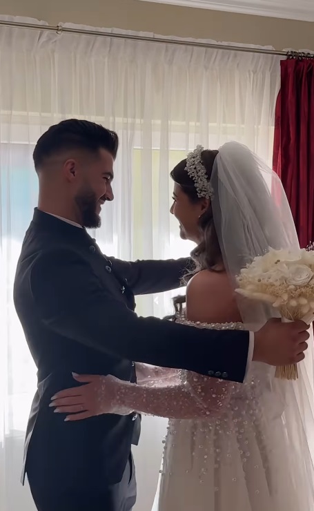 Imagini de la nunta lui Iancu Sterp cu Denisa Coțolan. Cât de emoționată a fost mireasa și cine sunt nașii celor doi