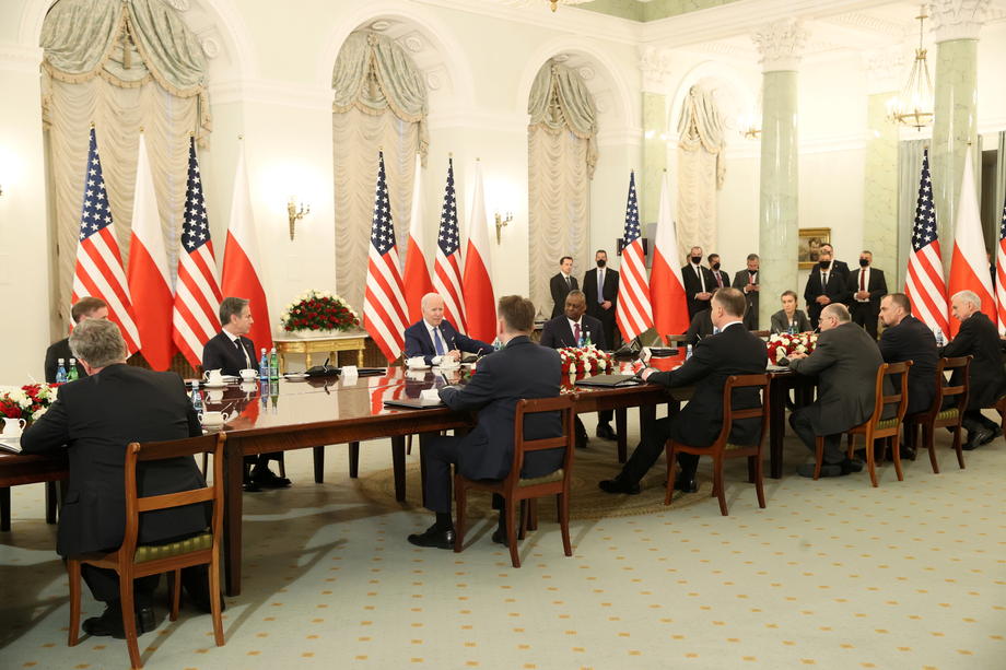 A doua zi a vizitei lui Joe Biden în Polonia. Președintele american, întâlnire cu omologul polonez, la Palatul Prezidențial din Varșovia