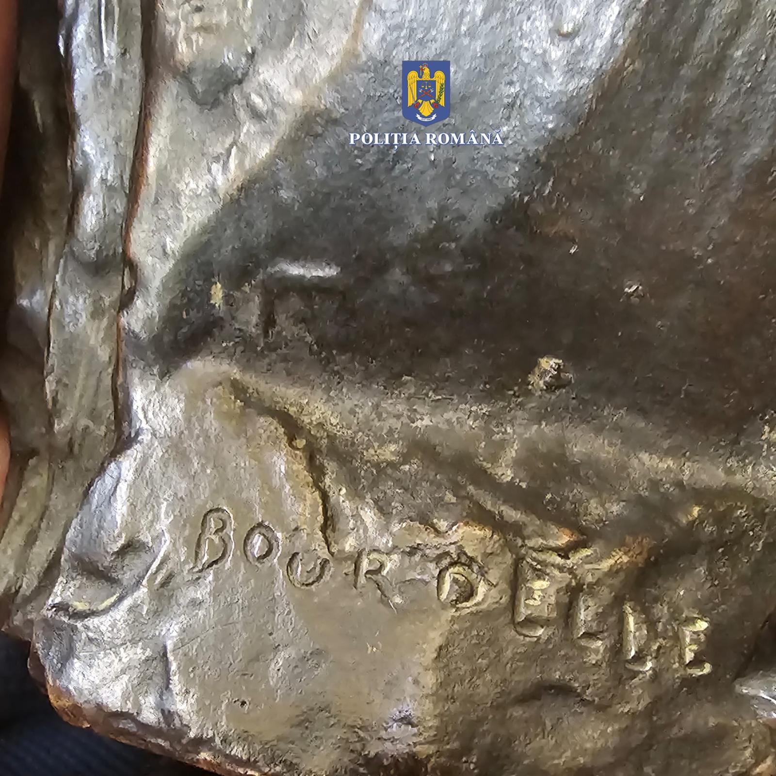 Statuetă de zeci de mii de euro, găsită la Constanța, după ce fusese furată din Franța în 2018