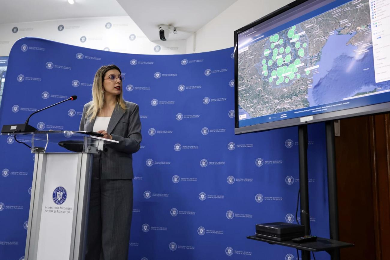 Diana Buzoianu a prezentat „Inspectorul balastierelor”, o platformă la dispoziţia românilor: „Vom putea să ştim unde se fac exploatări ilegale”