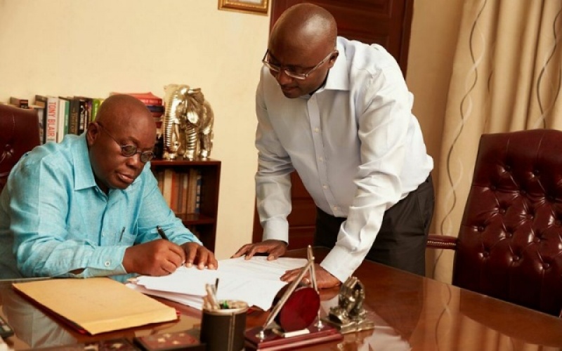 Nana Addo with Mahamudu Bawumia