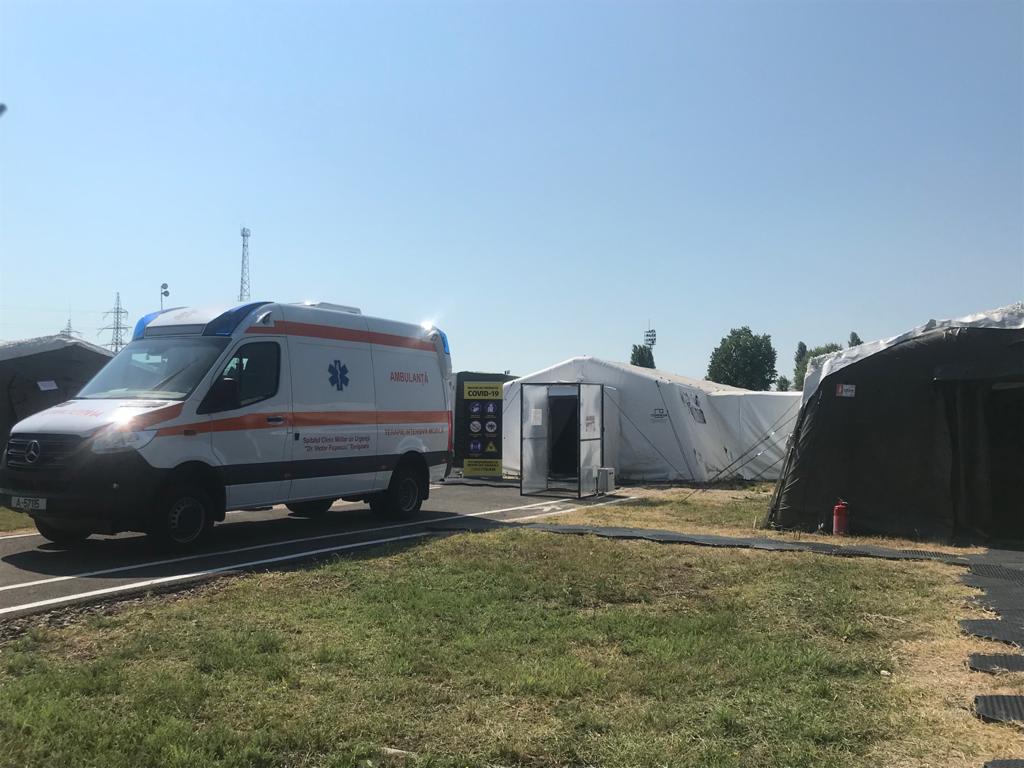 Spitalul modular de pe stadionul CFR din Timișoara a devenit funcțional. Au fost internați primii pacienți cu COVID-19