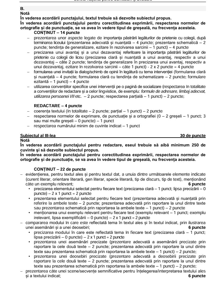 Subiecte Română la BAC 2026 - Bacovia și Arghezi, principalele subiecte de rezolvat. Cum se punctează fiecare cerință