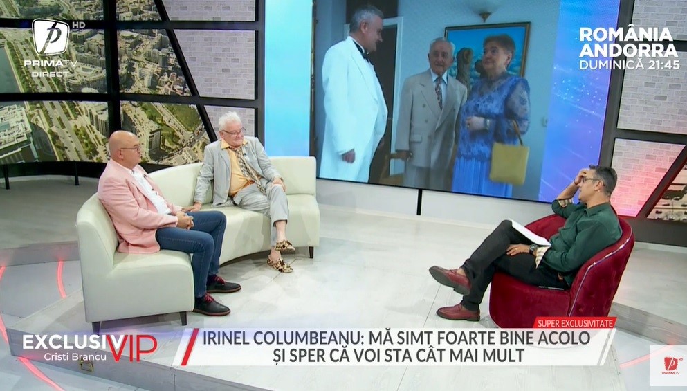 Irinel Columbeanu, prima apariție la TV, după ce s-a mutat la azil. Confirmă că a primit bani de la fiica Irina: „Nu are importanță suma”