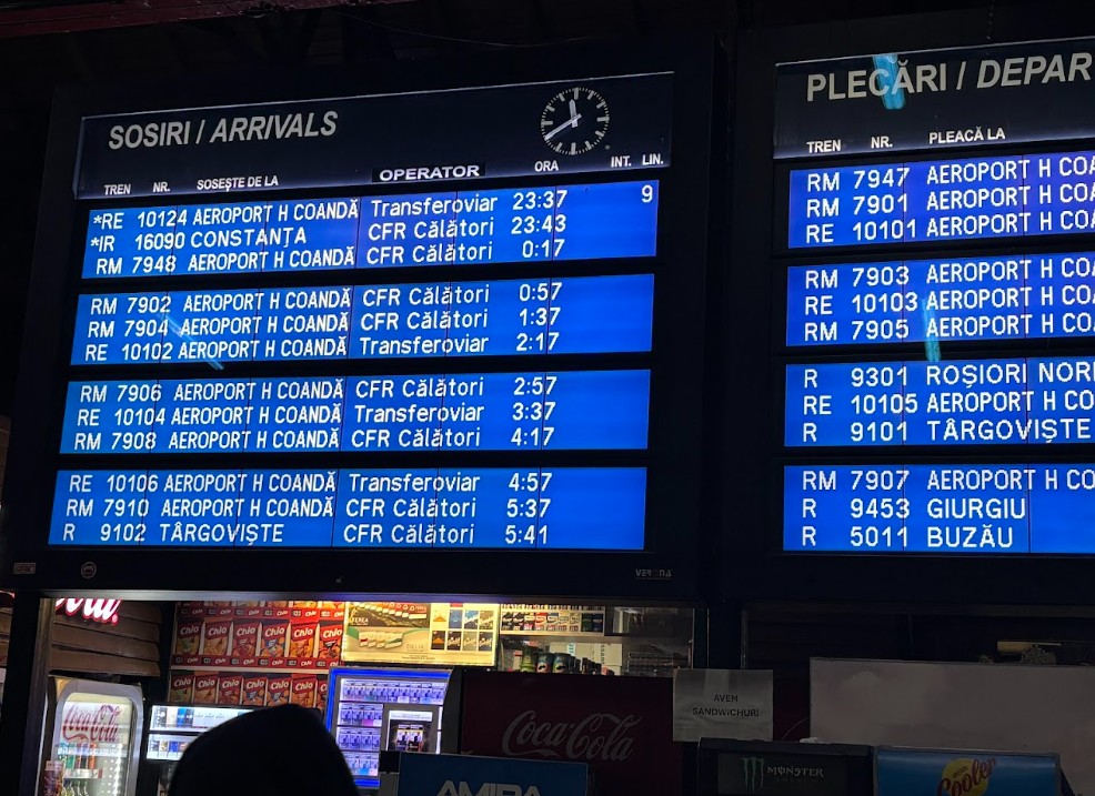 Ora zero. Anul Nou, în Gara de Nord București