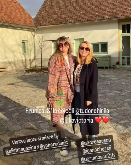 Reacția avută de Andreea Esca după ce a ajuns la pensiunea lui Tudor Chirilă de la Porumbacu de Sus