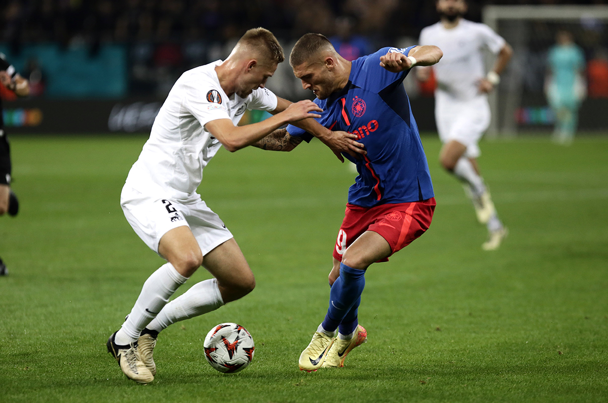FCSB - Rigas FS 4-1. Principalele imagini de la victoria care i-a dus pe roș-albaștrii pe locul 2 în Europa League | GALERIE FOTO