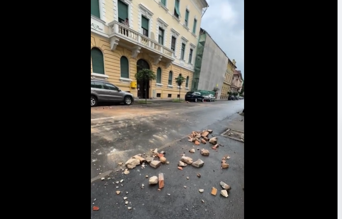 Imagini de la cutremurul din Arad. Case și mașini avariate, în urma seismului de 5,2 grade. VIDEO