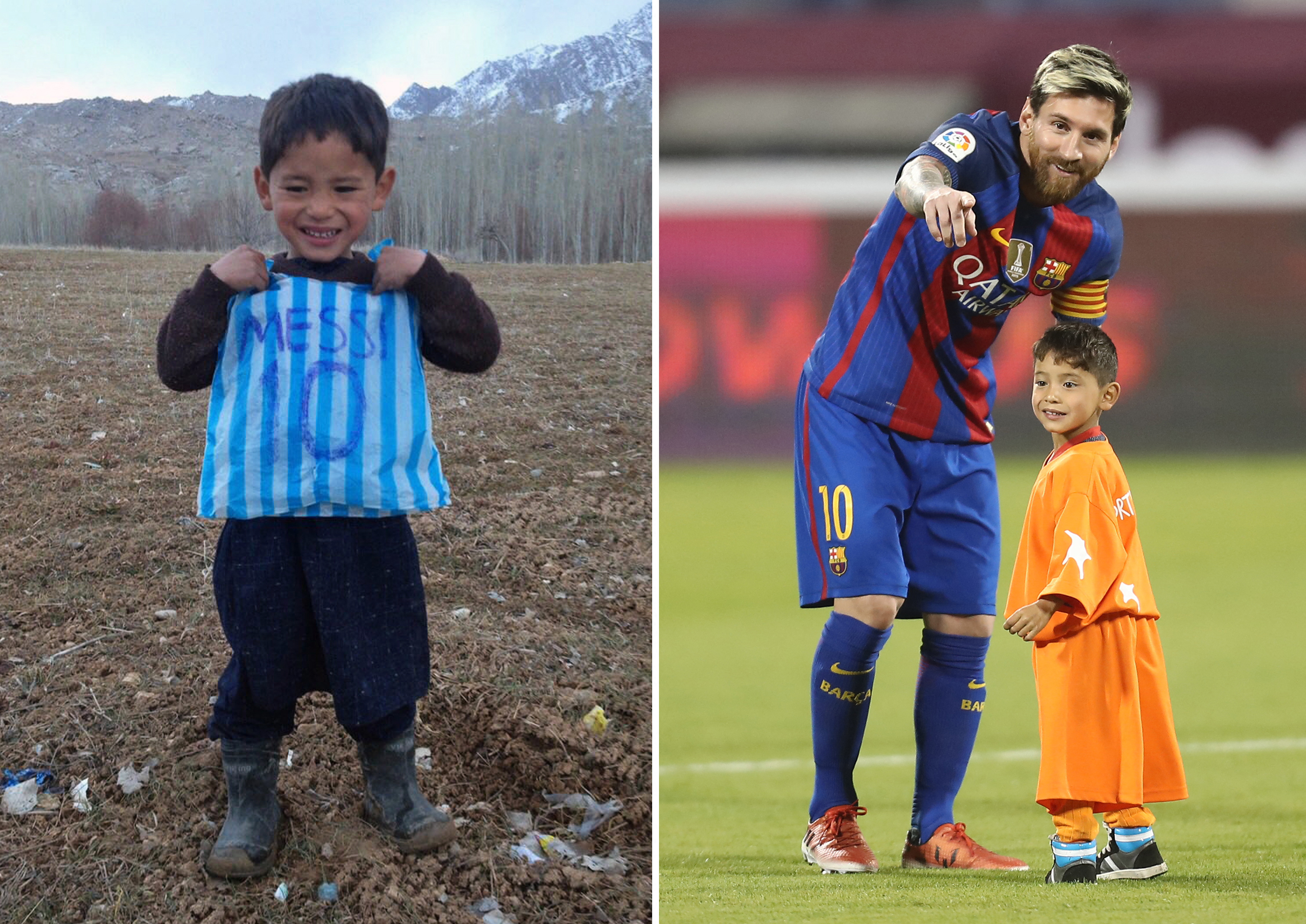 „Vă rog, salvați-mă”. Apelul disperat al unui copil afgan, cunoscut după ce a primit tricou de la Leo Messi