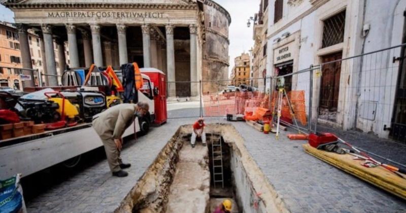 Descoperire uluitoare a arheologilor lângă Pantheonul din Roma. Are 2.000 de ani