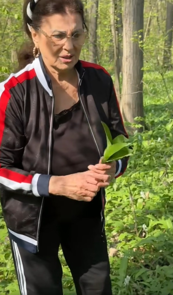 Irina Loghin, la cules de leurdă, în Pădurea Băneasa. Îmbrăcată în trening de la Moncler, și-a surprins fanii: „Vin de 50 de ani aici, în pădure”