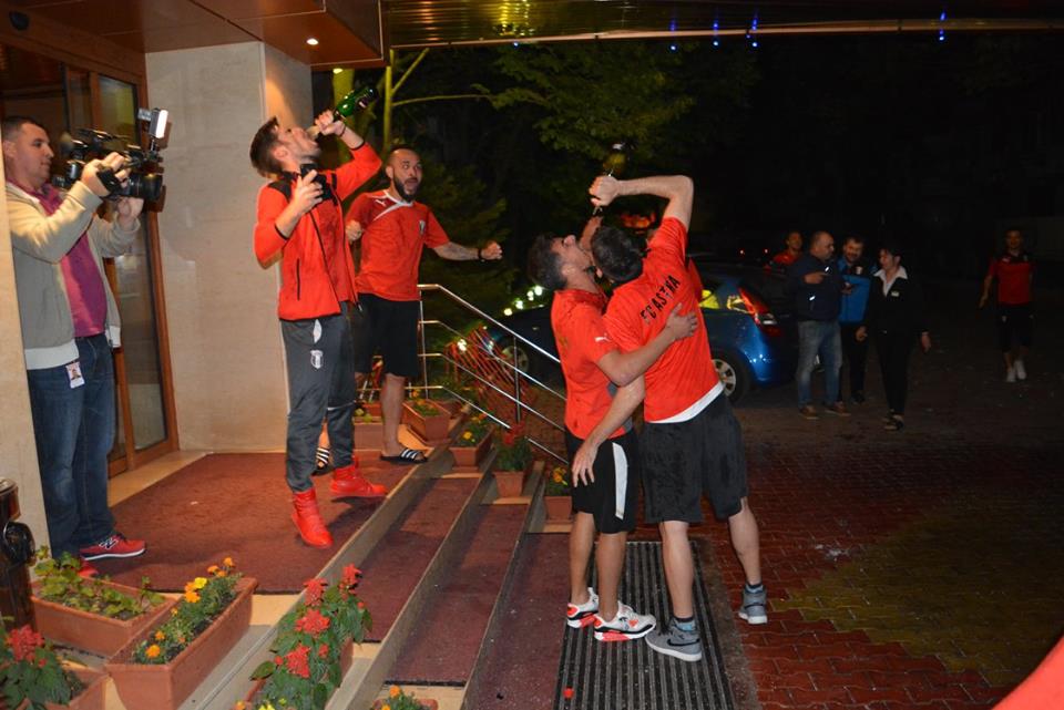 A început fiesta la Giurgiu! Prima reacție a lui Șumudică: ”Este extraordinar! Am practicat cel mai frumos fotbal” FOTO&VIDEO