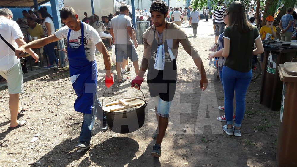 Sărbătoarea borșului de pește, la Jurilovca. Se gătesc 15 tone de ciorbă din 5 tone de pește / GALERIE FOTO