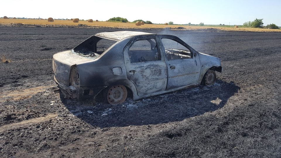 Incendiile de vegetație fac ravagii în Timiș. O mașină și mai multe hectare de teren, făcute scrum