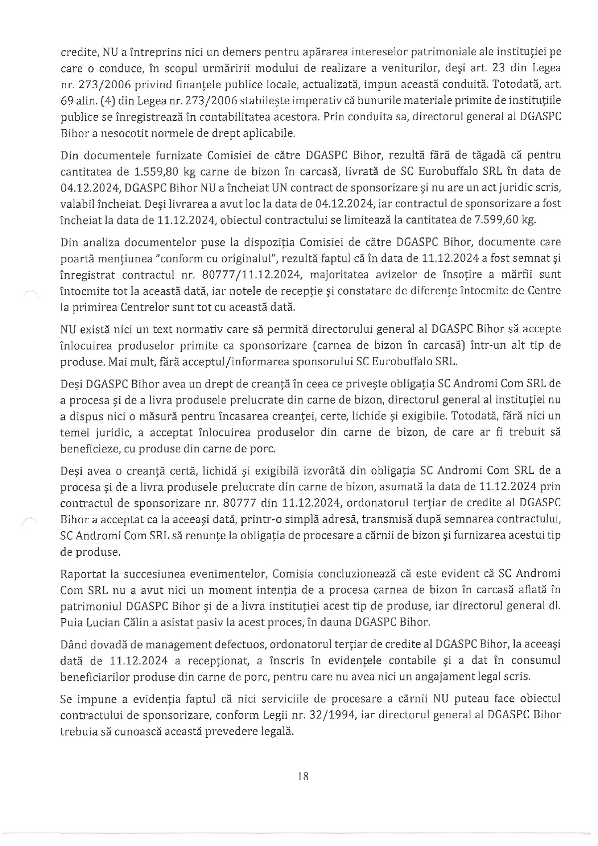 Scamatoriile șefului DGASPC Bihor, Lucian Călin Puia: a transformat bizonul donat în porc și le-a ascuns șefilor doi ani că are dosar penal