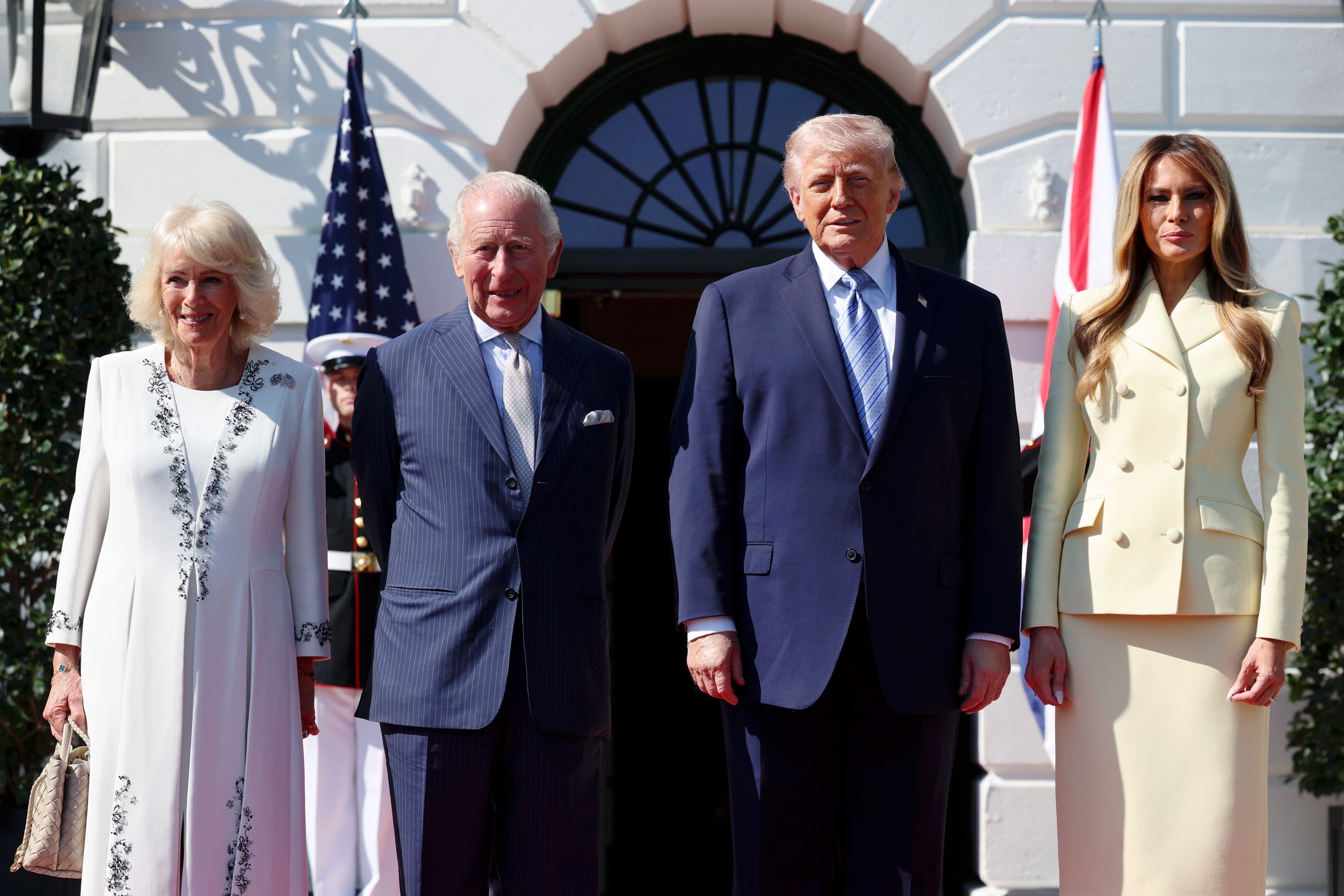 Cum au apărut regina Camilla și Melania Trump la Casa Albă. Și-au asortat ținutele două zile la rând
