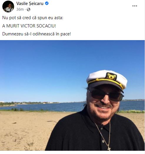 Nicu Alifantis și Vasile Șeicaru, mesaje după moartea lui Victor Socaciu: „Nu pot să cred”