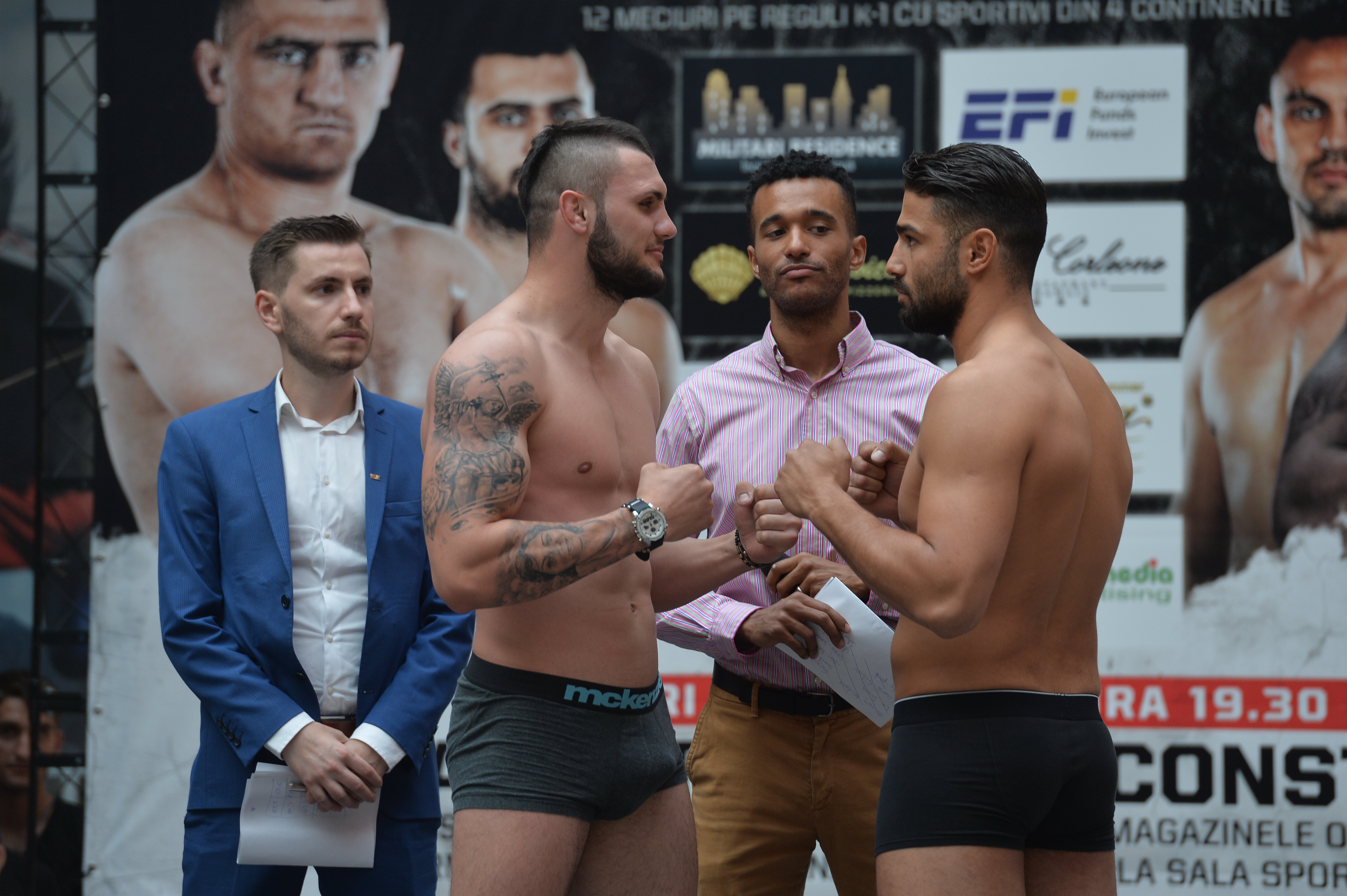 Luptătorii de la Superkombat Constanța au trecut cu bine de proba cântarului / GALERIE FOTO