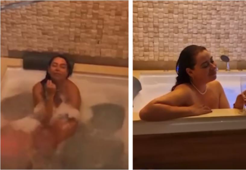 Ilinca Vandici și Teo Trandafir, comentarii savuroase după ce Oana Roman s-a pozat goală într-un jacuzzi: „E în ipostaze senzuale”