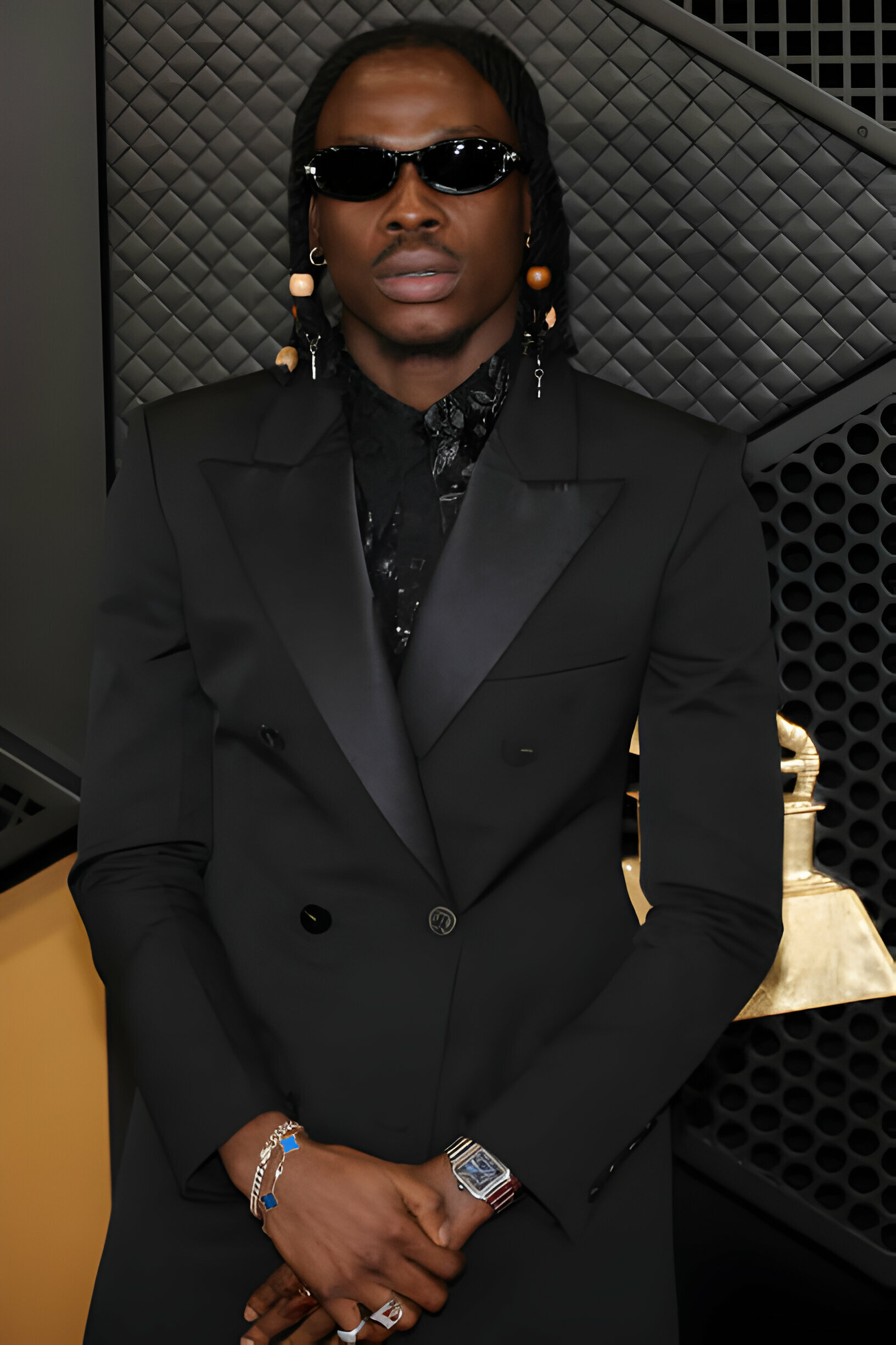 Fireboy DML attends the 66th GRAMMY Awards. (Photo by Kayla Oaddams/WireImage)