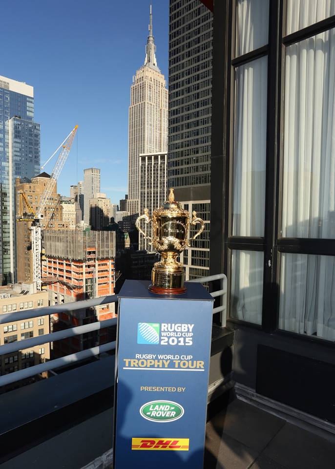 RUGBY/ CUPA MONDIALĂ 2015: Trofeul William Webb Ellis a început turul prin lume! Ajunge și la noi!