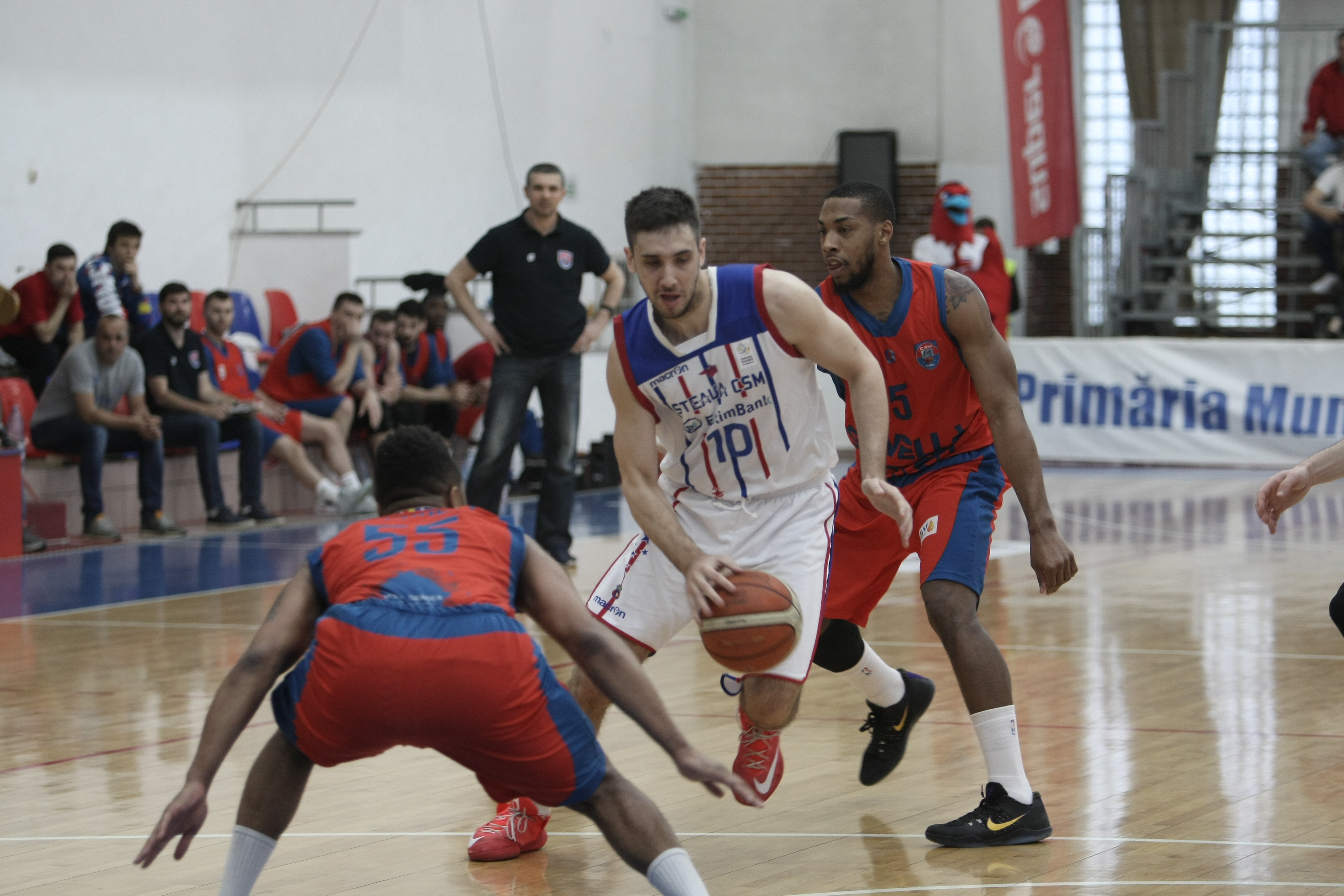 Levi Szijarto e sigur că Steaua CSM Eximbank va câștiga Liga Națională masculină de baschet: ”Suntem o echipă tare”. Darwiche: ”Da, obiectivul e titlul!” | FOTO
